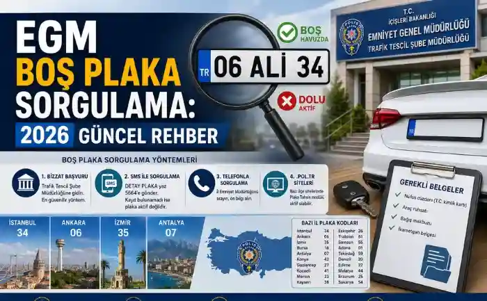 EGM Boş Plaka Sorgulama